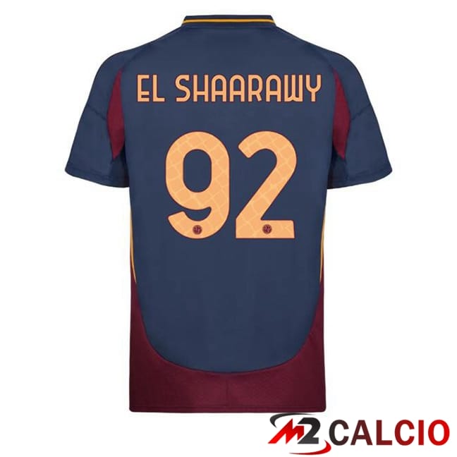Maglie Calcio AS Roma (EL SHAARAWY 92) Terza Blu Reale 2024/2025
