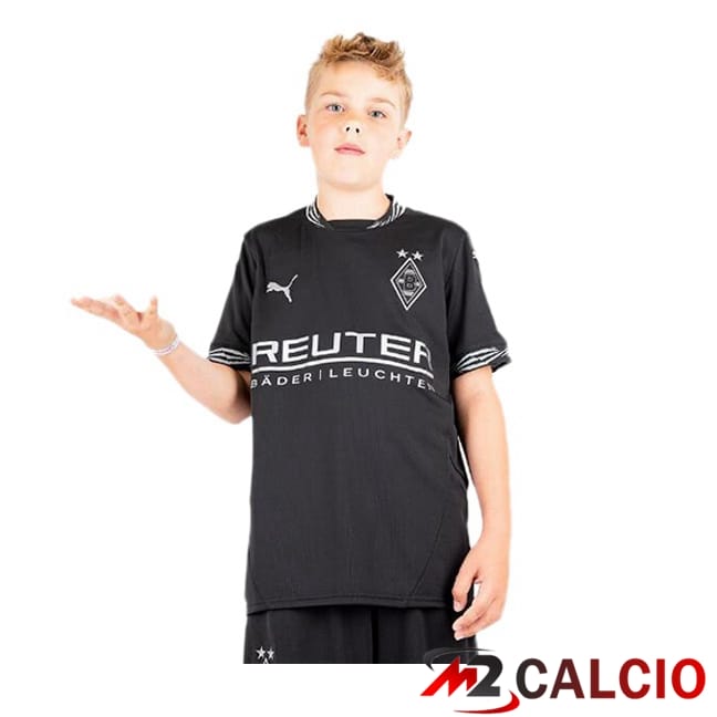 Maglie Calcio Monchengladbach Bambino Terza Nero 2024/2025
