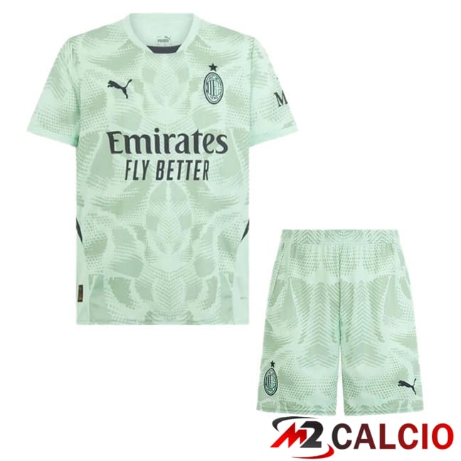 Maglie Calcio AC Milan Bambino Portiere Verde 2024/2025