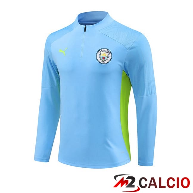 Felpa Allenamento Manchester City Blu 2024/2025