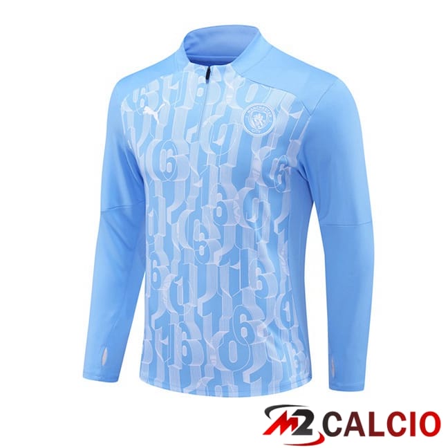 Felpa Allenamento Manchester City Blu 2024/2025