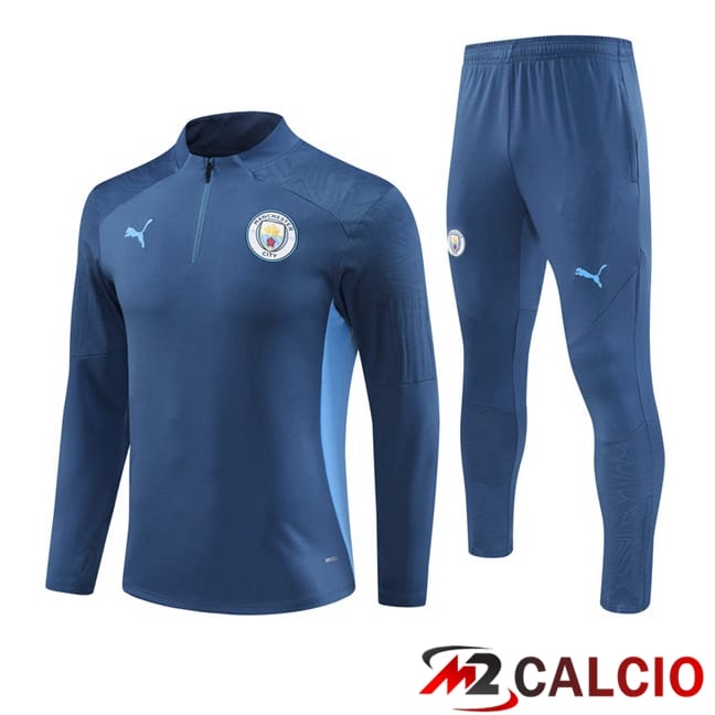 Insieme Tuta Calcio Manchester City Blu Reale 2024/2025