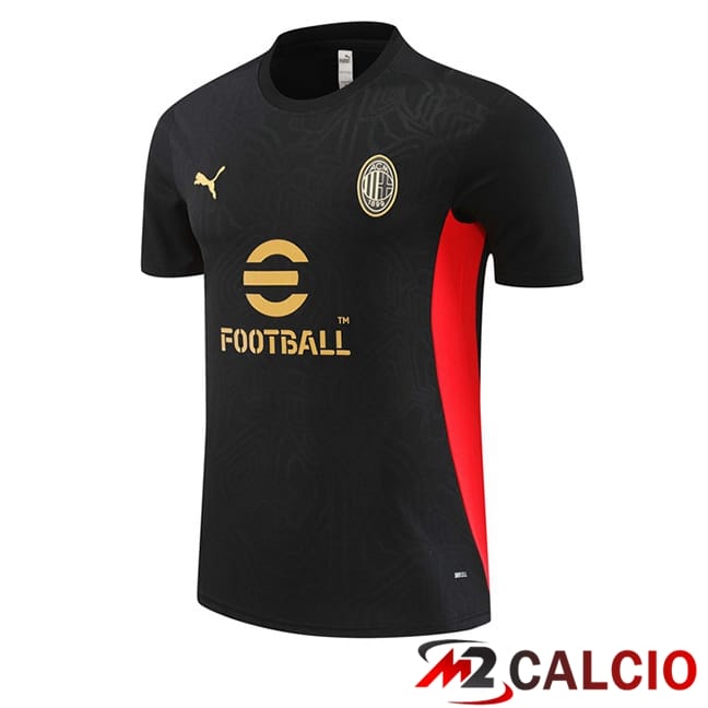 T Shirt Allenamento AC Milan Nero 2024/2025