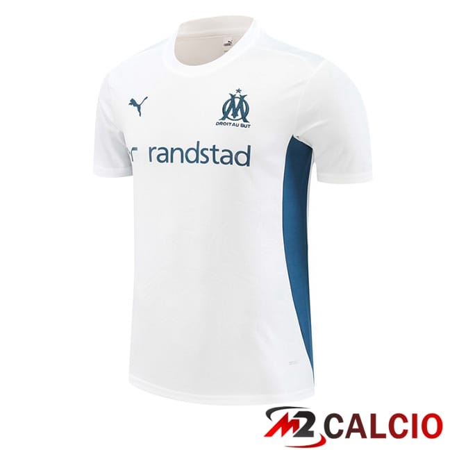 T Shirt Allenamento Marsiglia OM Bianco 2024/2025