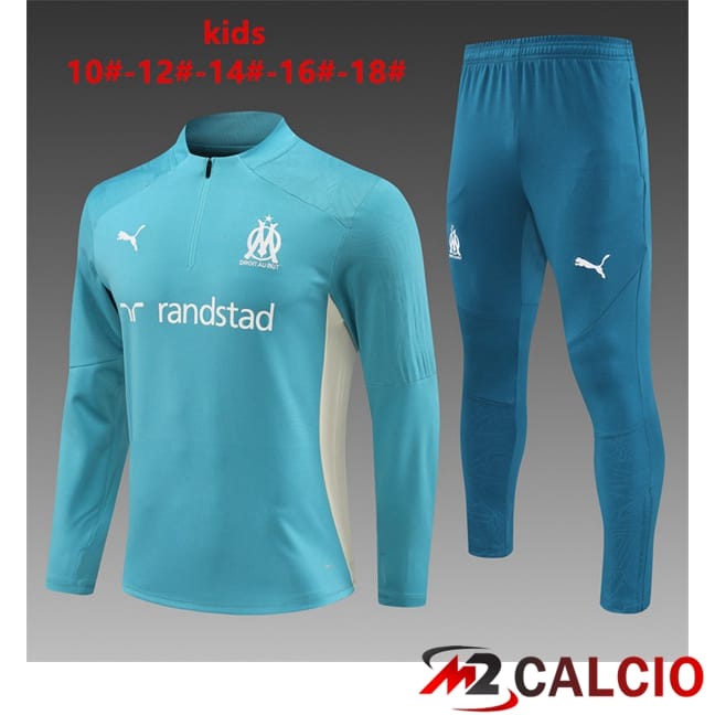 Insieme Tuta Calcio Marsiglia OM Bambino Blu 2024/2025