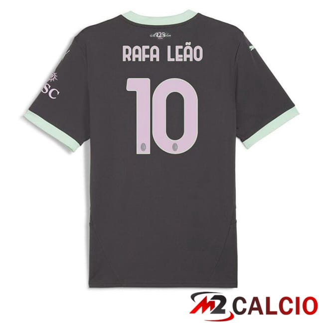 Maglie Calcio AC Milan (Rafa Leão 10) Terza Nero 2024/2025