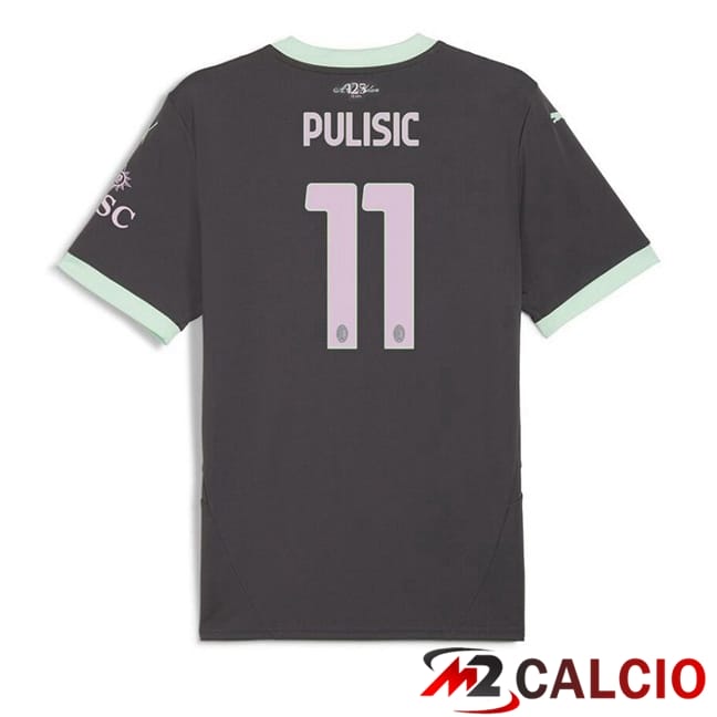 Maglie Calcio AC Milan (Pulisic 11) Terza Nero 2024/2025