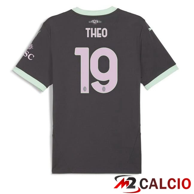 Maglie Calcio AC Milan (THEO 19) Terza Nero 2024/2025