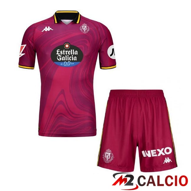 Maglie Calcio Real Valladolid Bambino Terza Rosso 2024/2025