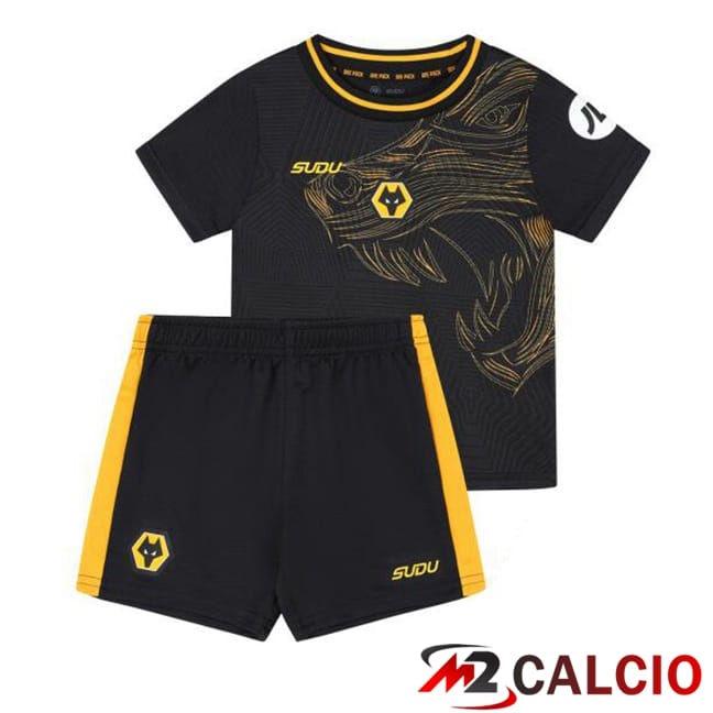 Maglie Calcio Wolves Bambino Seconda Nero 2024/2025