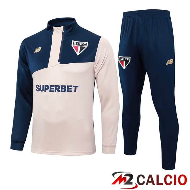Insieme Tuta Calcio Sao Paulo FC Giallo Blu Reale 2024/2025