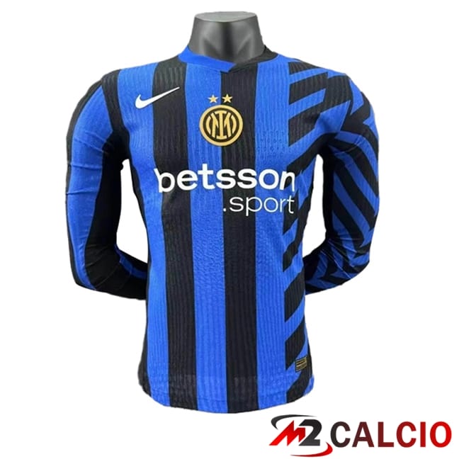 Maglie Calcio Inter Milan Manica Lunga Prima 2024/2025