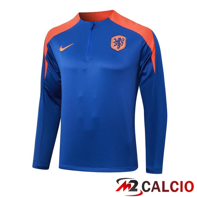 Felpa Allenamento Paesi Bassi Blu 2024/2025