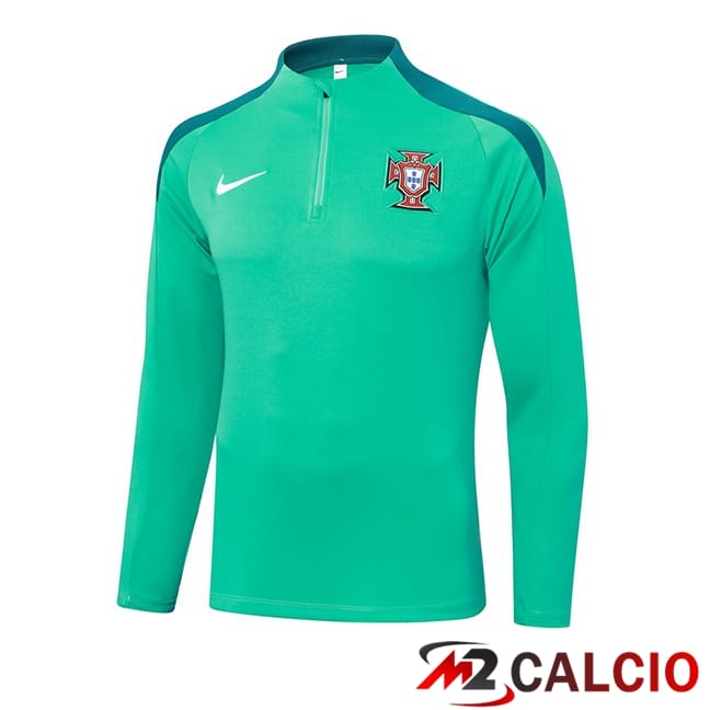Felpa Allenamento Portogallo Verde 2024/2025
