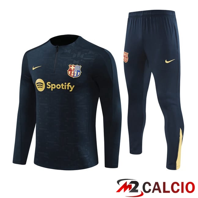 Insieme Tuta Calcio FC Barcellona Blu Reale 2024/2025