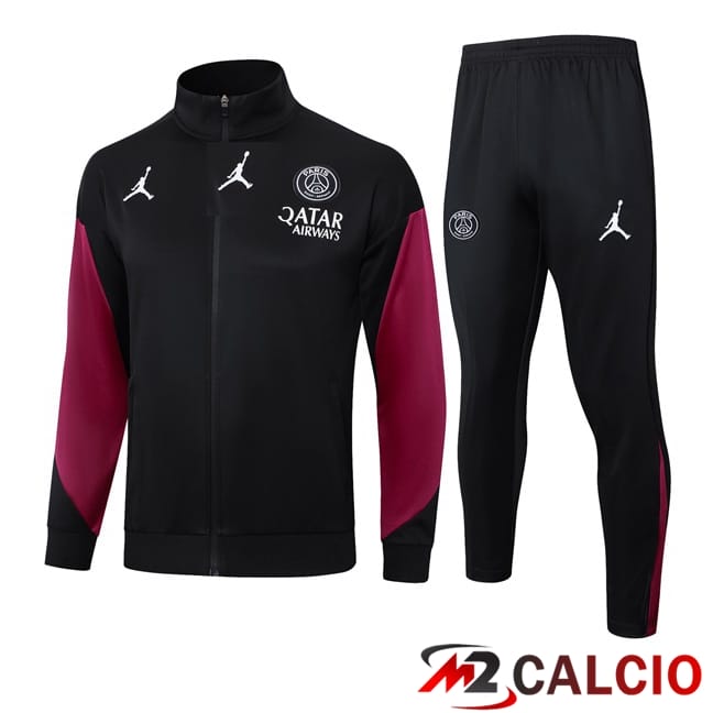 Insieme Tuta Calcio - Giacca Paris PSG Nero 2024/2025
