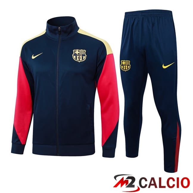 Insieme Tuta Calcio - Giacca FC Barcellona Blu Reale 2024/2025