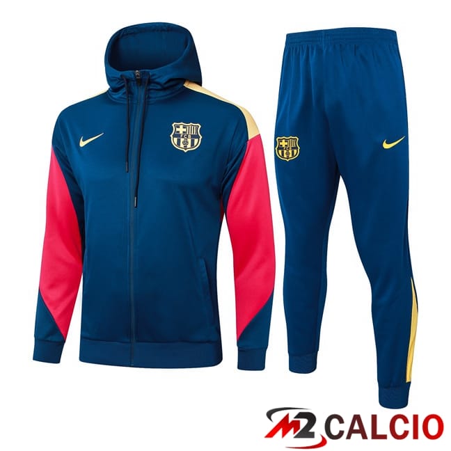 Tuta Calcio - Giacca A Vento FC Barcellona Blu Reale 2024/2025