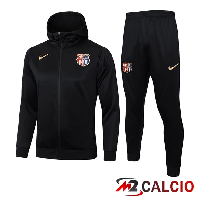 Tuta Calcio - Giacca A Vento FC Barcellona Nero 2024/2025