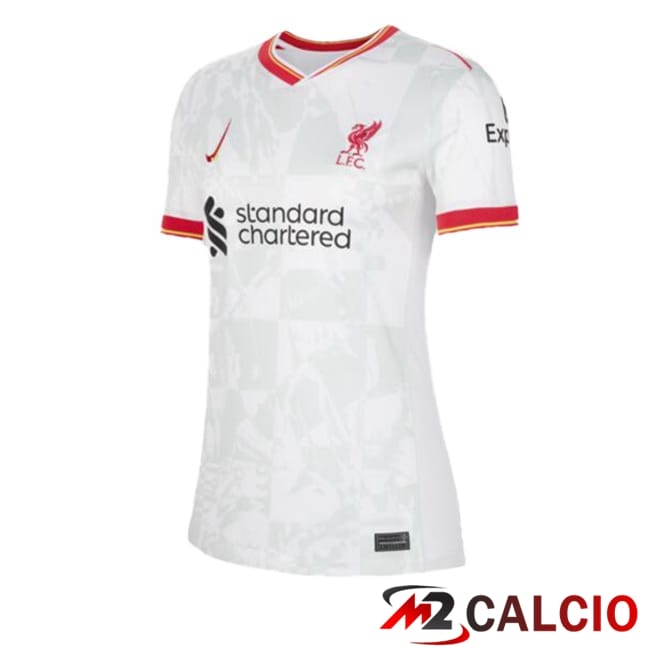 Maglie Calcio FC Liverpool Donna Terza Bianco 2024/2025