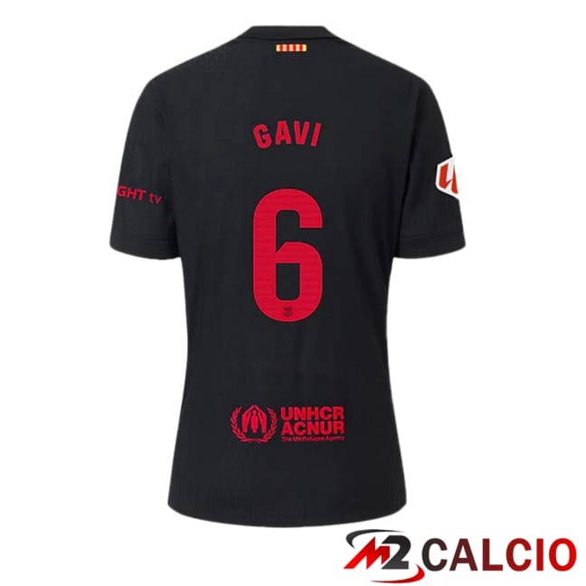 Maglie Calcio FC Barcellona (GAVI 6) Seconda Nero 2024/2025
