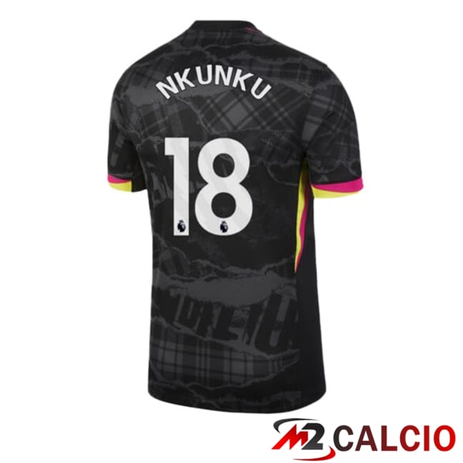 Maglie Calcio FC Chelsea (Nkunku 18) Terza Nero 2024/2025