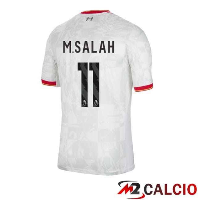 Maglie Calcio FC Liverpool (M.SALAH 11) Terza Bianco 2024/2025