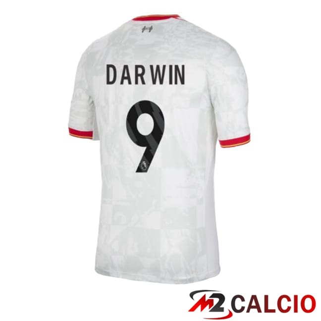 Maglie Calcio FC Liverpool (DARWIN 9) Terza Bianco 2024/2025