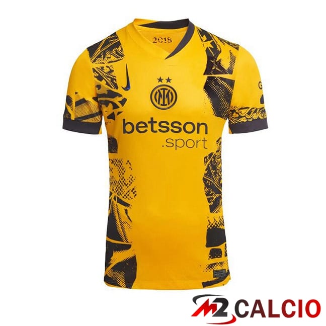 Maglie Calcio Inter Milan Terza Giallo 2024/2025