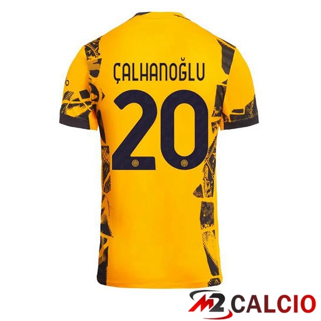 Maglie Calcio Inter Milan (ÇALHANOĞLU 20) Terza Giallo 2024/2025