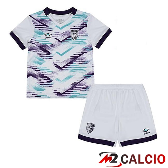 Maglie Calcio AFC Bournemouth Bambino Seconda Bianco 2024/2025