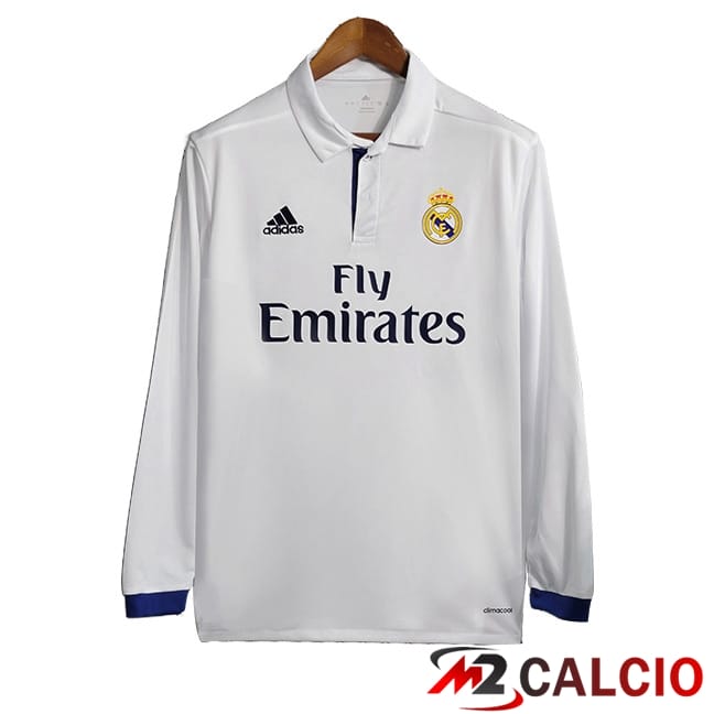 Maglie Calcio Real Madrid Retro Prima Manica Lunga 2016/2017