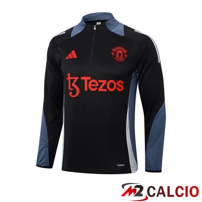 Felpa Allenamento Manchester United Nero 2024/2025
