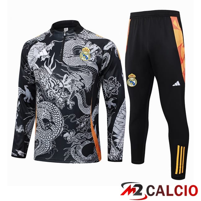 Insieme Tuta Calcio Real Madrid Nero 2024/2025