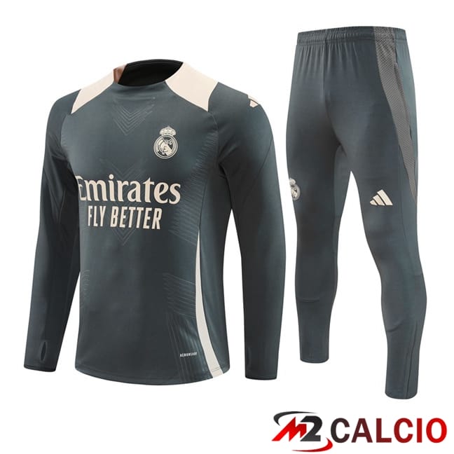 Insieme Tuta Calcio Real Madrid Grigio 2024/2025