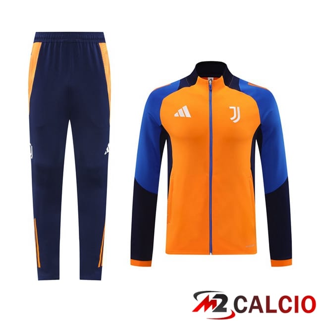 Insieme Tuta Calcio - Giacca Juventus Arancia 2024/2025
