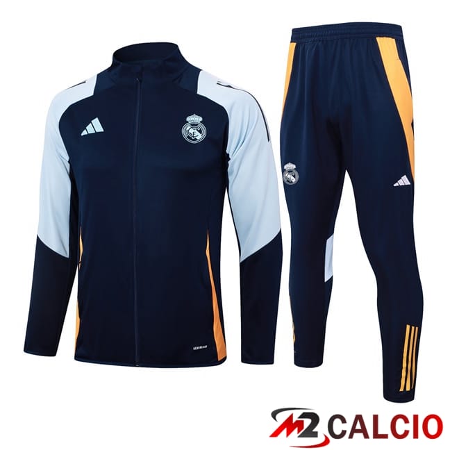 Insieme Tuta Calcio - Giacca Real Madrid Blu Reale 2024/2025