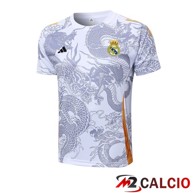 T Shirt Allenamento Real Madrid Bianco 2024/2025