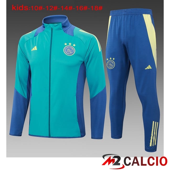 Insieme Tuta Calcio - Giacca AFC Ajax Bambino Verde 2024/2025