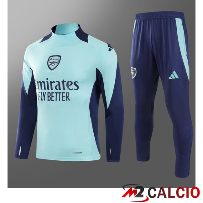Insieme Tuta Calcio Arsenal Bambino Blu 2024/2025