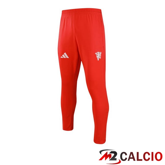 Pantaloni Da Allenamento Manchester United Rosso 2024/2025