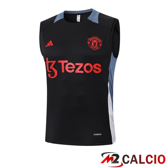 Canotta Allenamento Manchester United Nero 2024/2025