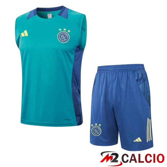 Canotta Allenamento AFC Ajax + Pantaloncini Blu 2024/2025