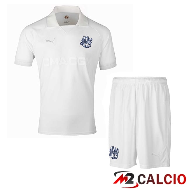 Maglie Calcio Marsiglia OM Bambino Edizione 125° anniversario Bianco 2024/2025