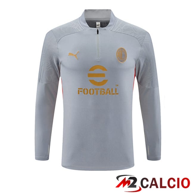 Felpa Allenamento AC Milan Grigio 2024/2025