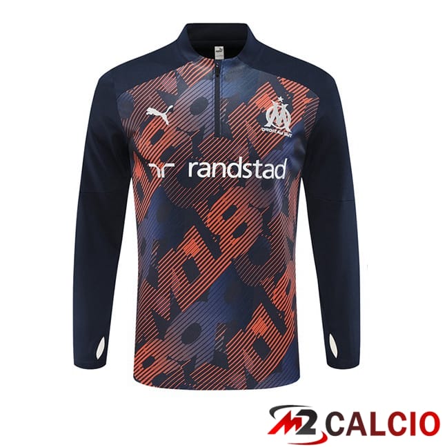 Felpa Allenamento Marsiglia OM Blu Reale 2024/2025