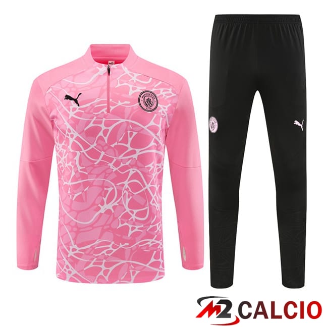 Insieme Tuta Calcio Manchester City Rosa 2024/2025