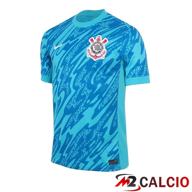 Maglie Calcio Corinthians Portiere Blu 2024/2025