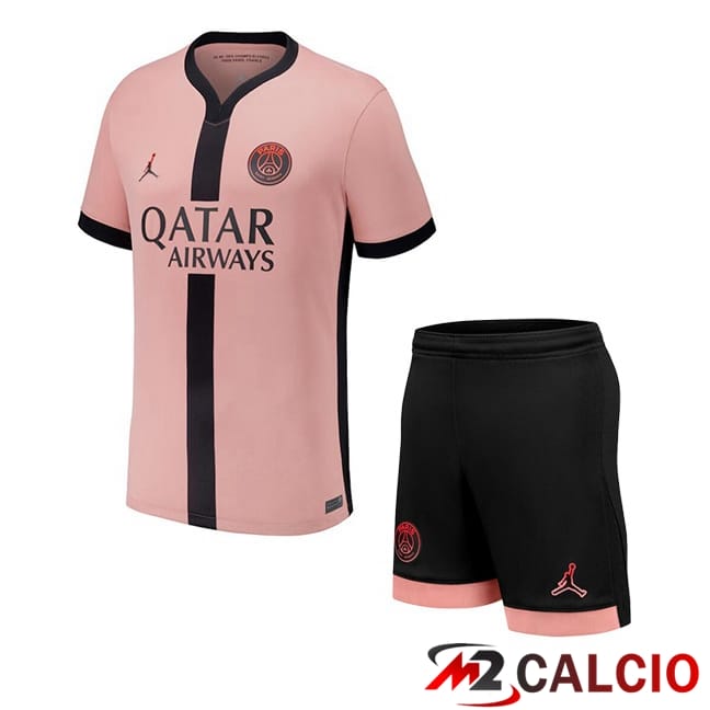 Maglie Calcio Paris PSG Bambino Terza Rosa 2024/2025