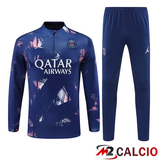 Insieme Tuta Calcio Paris PSG Blu Reale 2024/2025